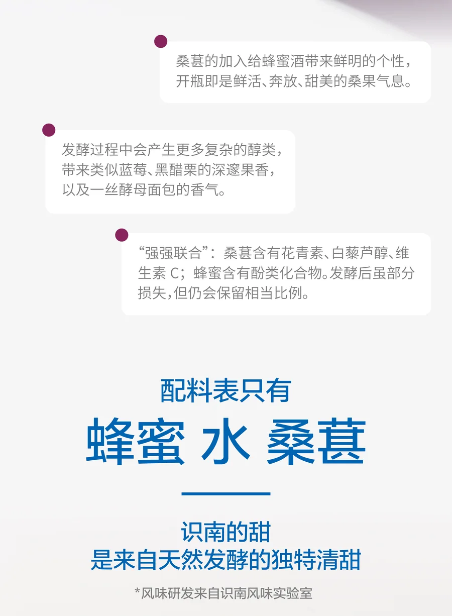 识南桑葚蜂蜜酒2026官方电商详情视觉第5张