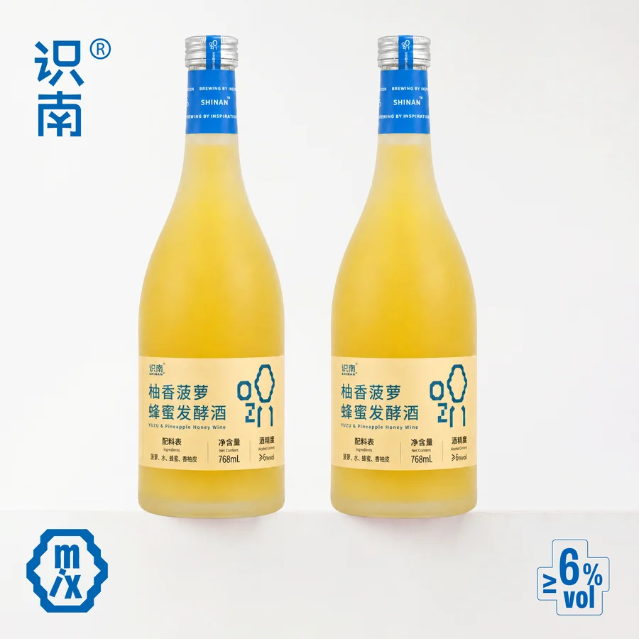 识南柚香菠萝蜂蜜发酵酒2026产品主图